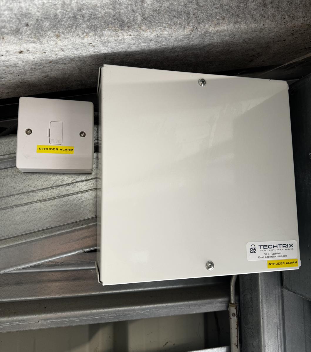 New alarm control panel and fused spur, Ballynahinch