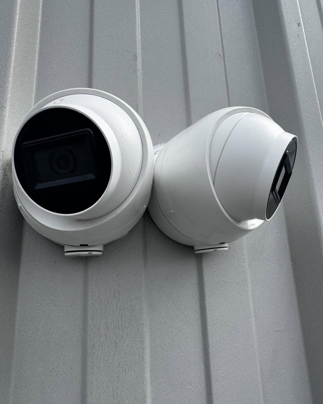 Replacement CCTV camera fitted during a repair in Belfast