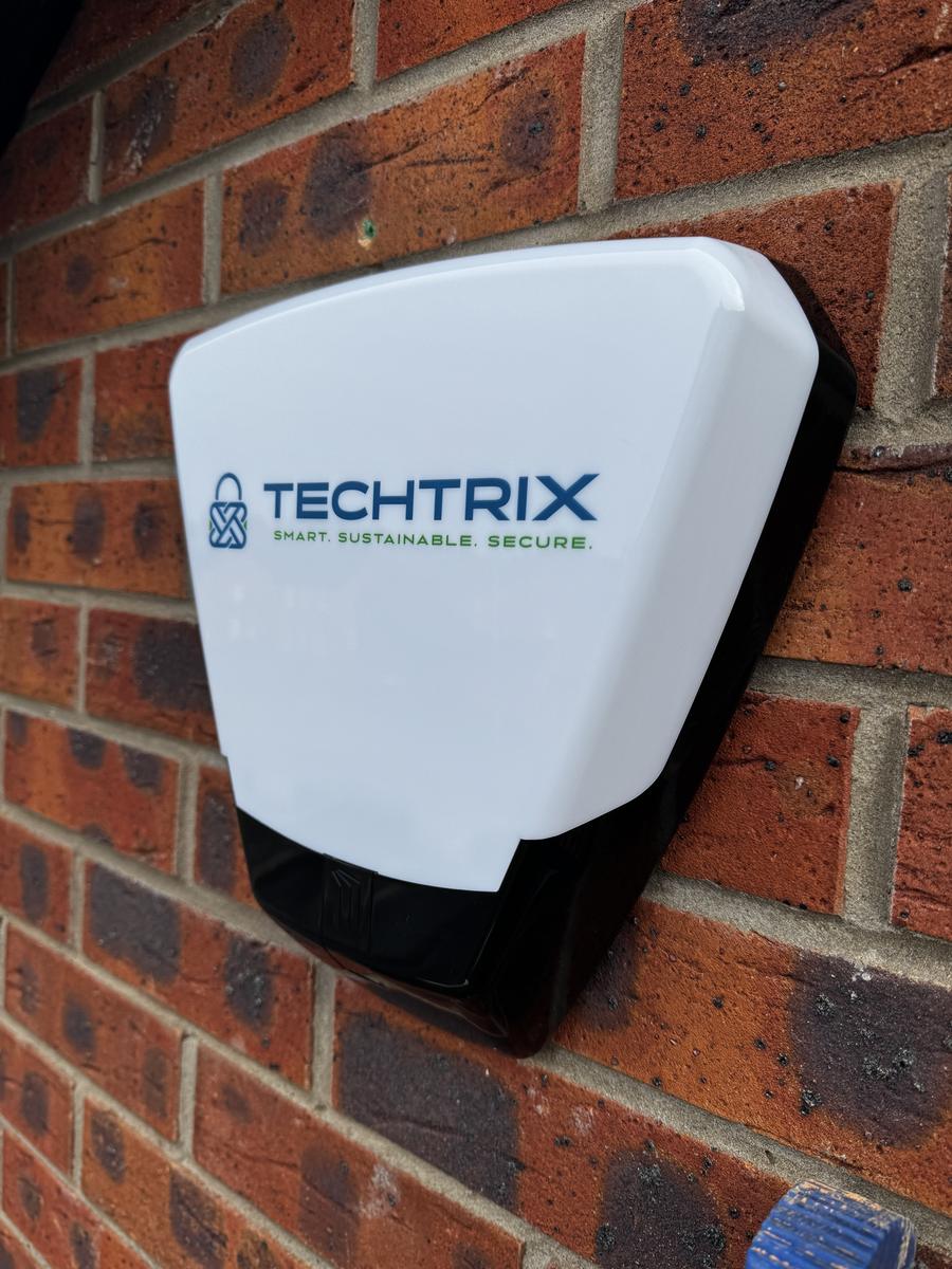 Techtrix bell box on a red brick house in Magheralin